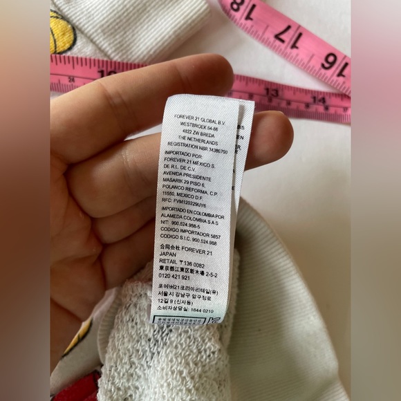 Mickey Mouse Disney Sweatshirt Med Forever 21 Old Time Mickey Mouse - Picture 14 of 16